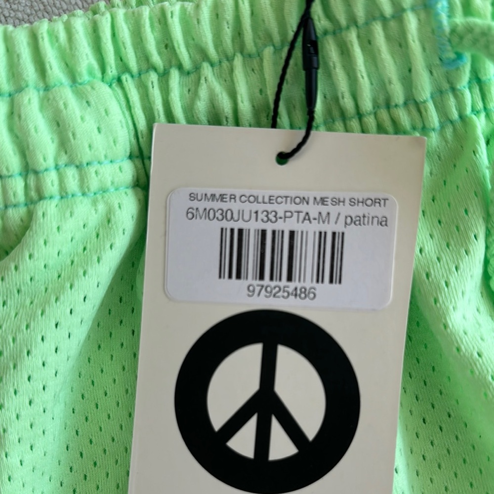 Madhappy Green Athletic Shorts Elastic Waist - Picture 4 of 5